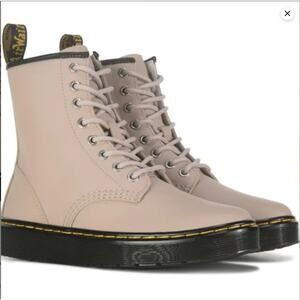 Dr. Martens Zavala Bootie Vintage Taupe Size 7 Leather Combat Boots